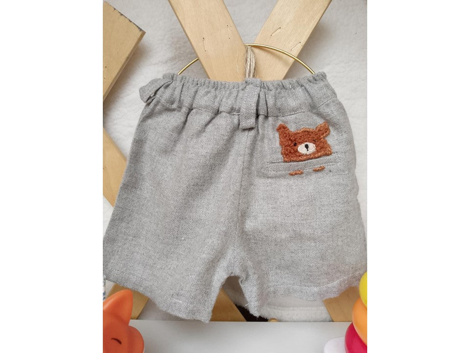 Jongensbroek met berenprint