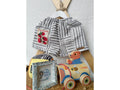 Jongensshort met geborduurde tomatenprint