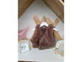 Bruin, harige vest voor kinderen.