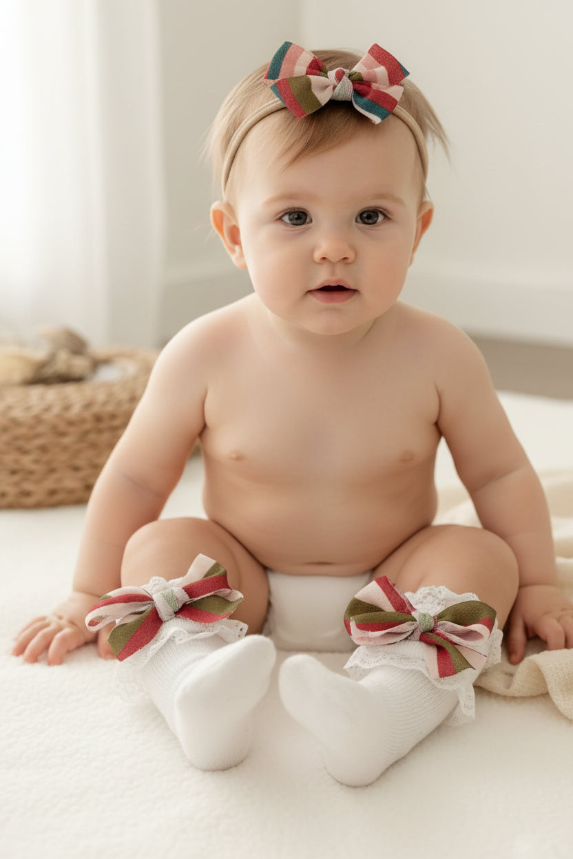 Set kousen en haarbandaccessoire