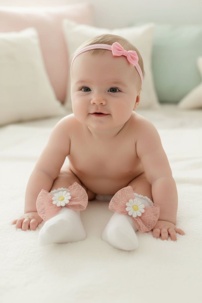 Set kousen en haarbandaccessoire