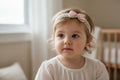 Haarband met roze strik