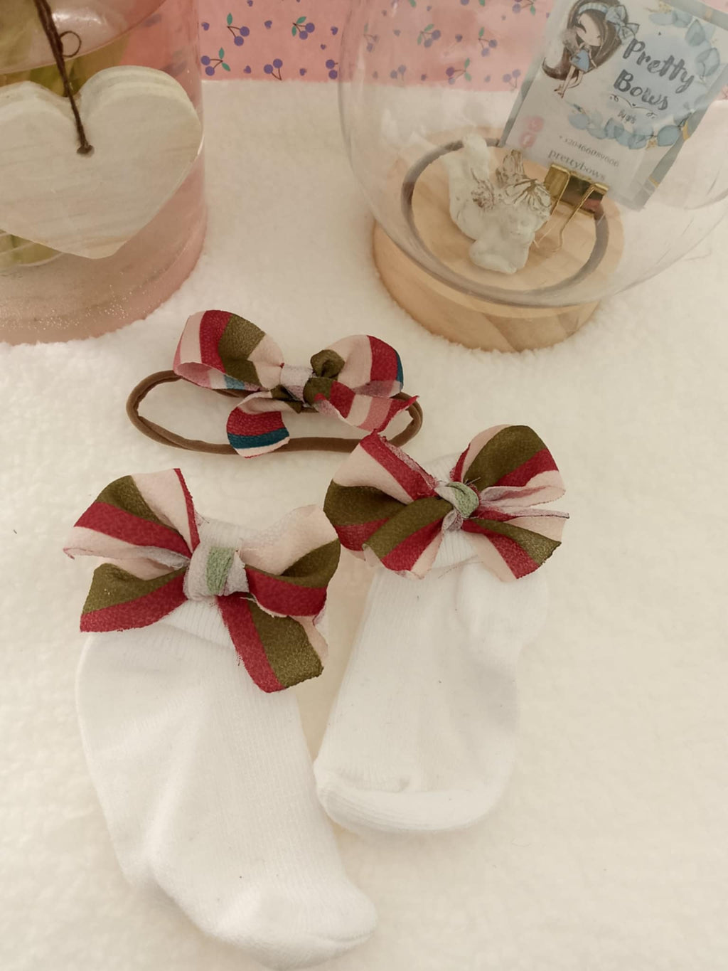 Set kousen en haarbandaccessoire