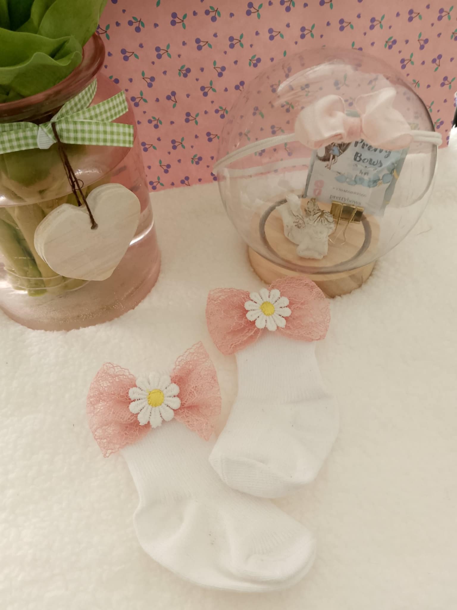 Set kousen en haarbandaccessoire