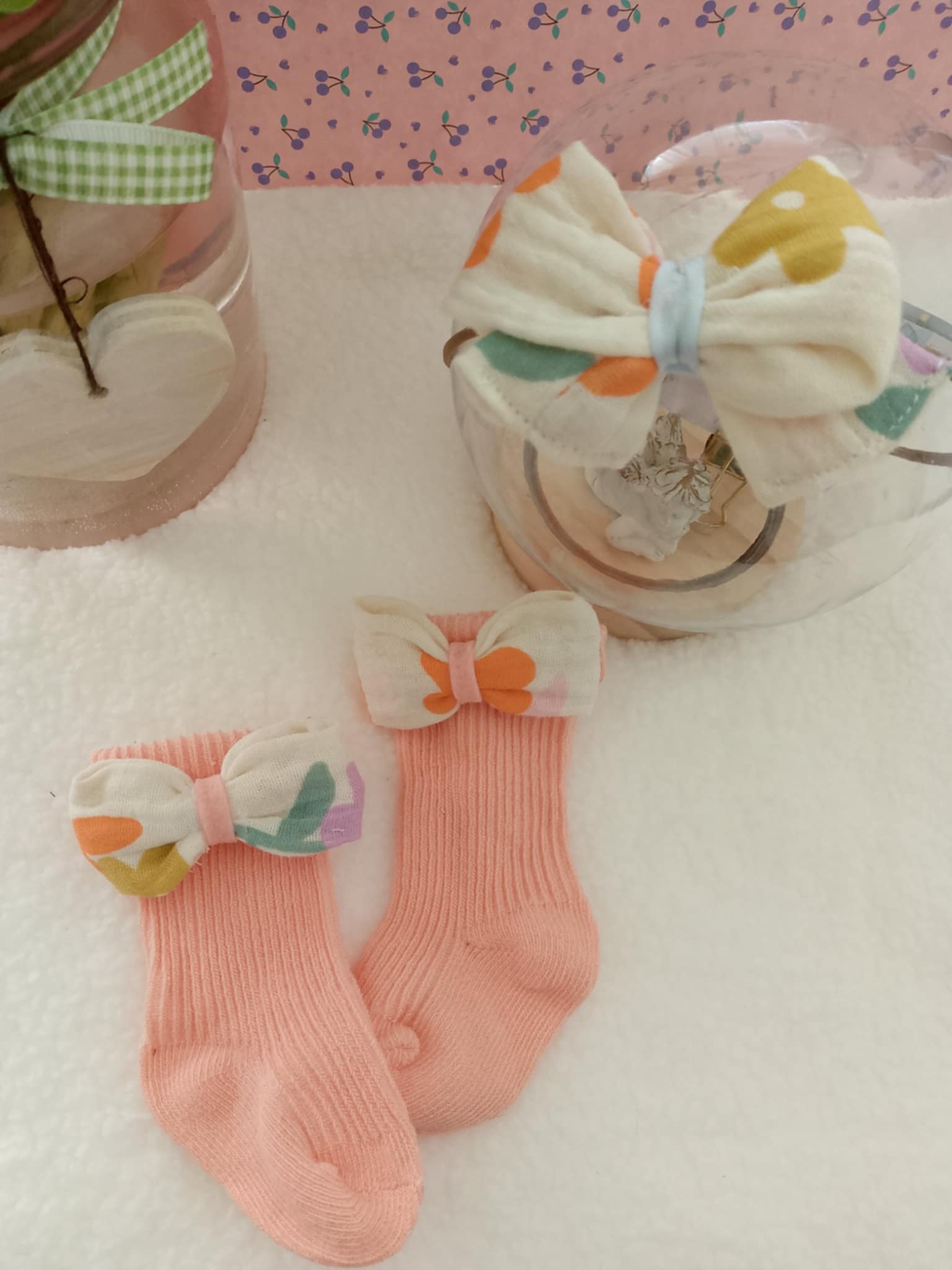 Set kousen en haarbandaccessoire