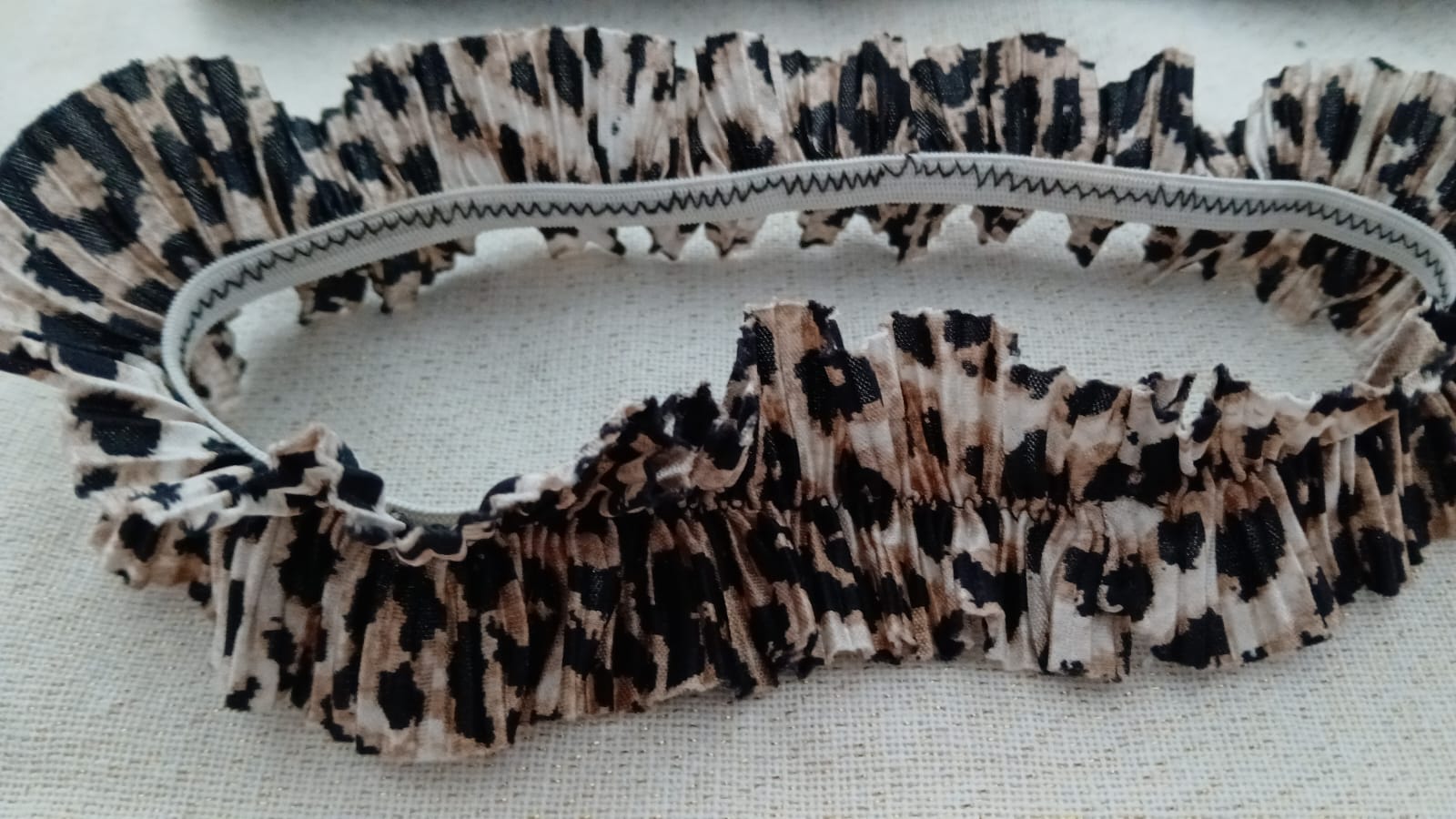 Meisjesbandana met luipaardprint