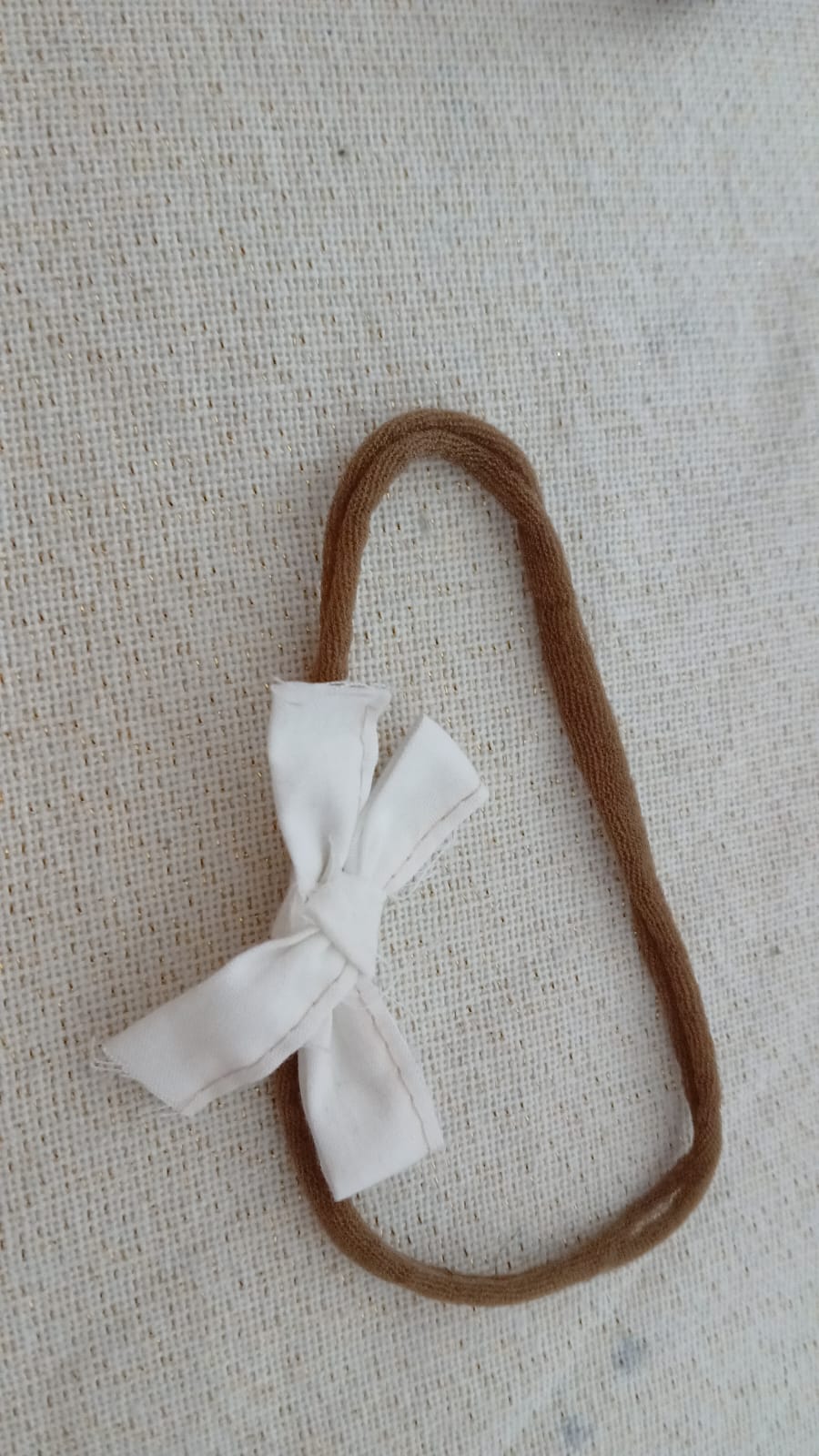 Haarband met witte strik