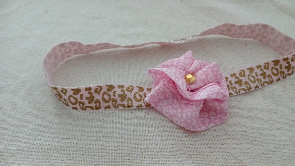 Elastische hoofdband met luipaardprint