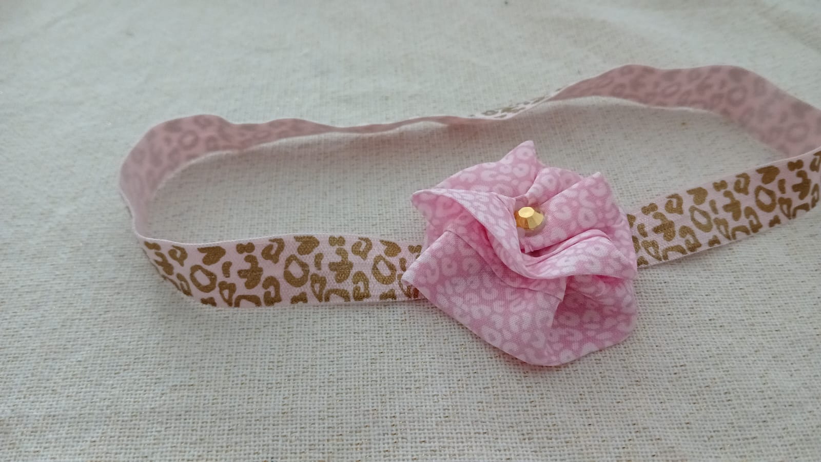 Elastische hoofdband met luipaardprint