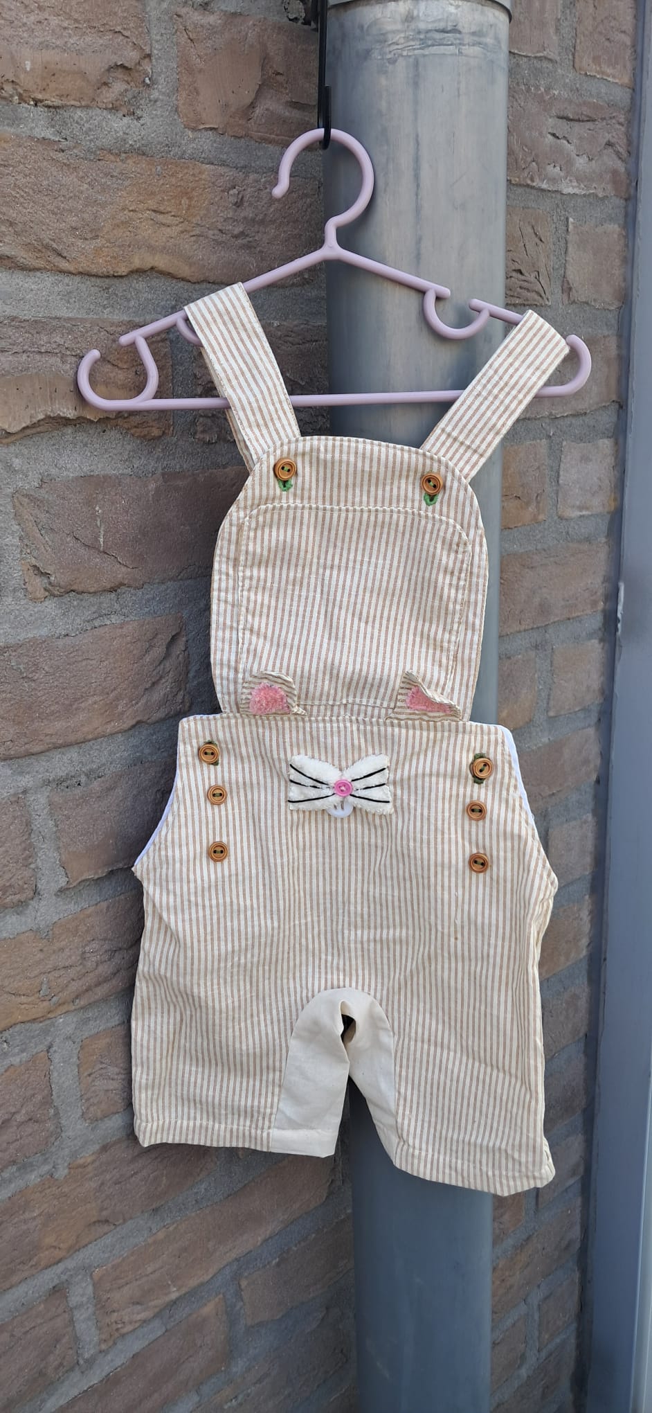 Jumpsuit met paasthema en strepen | Kind 3-6 jaar