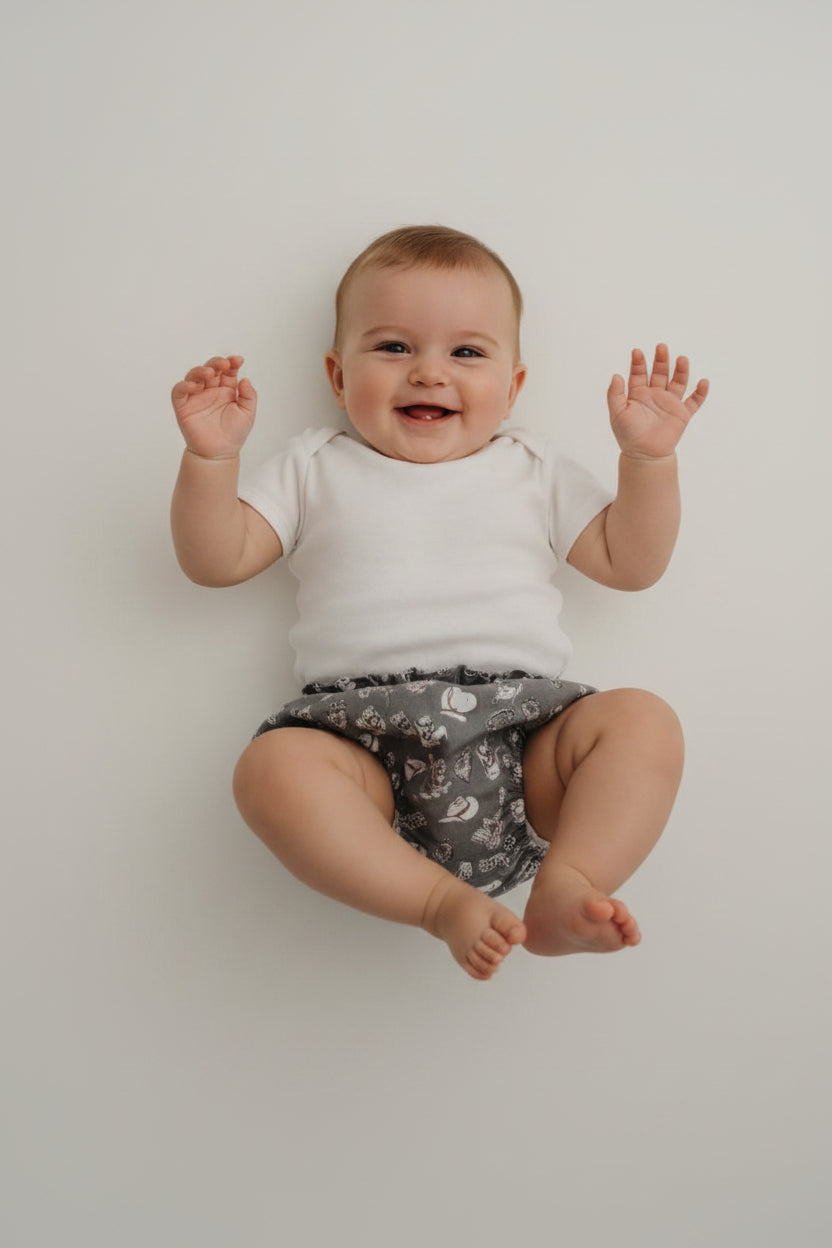 Baby bloomers met dierenprint