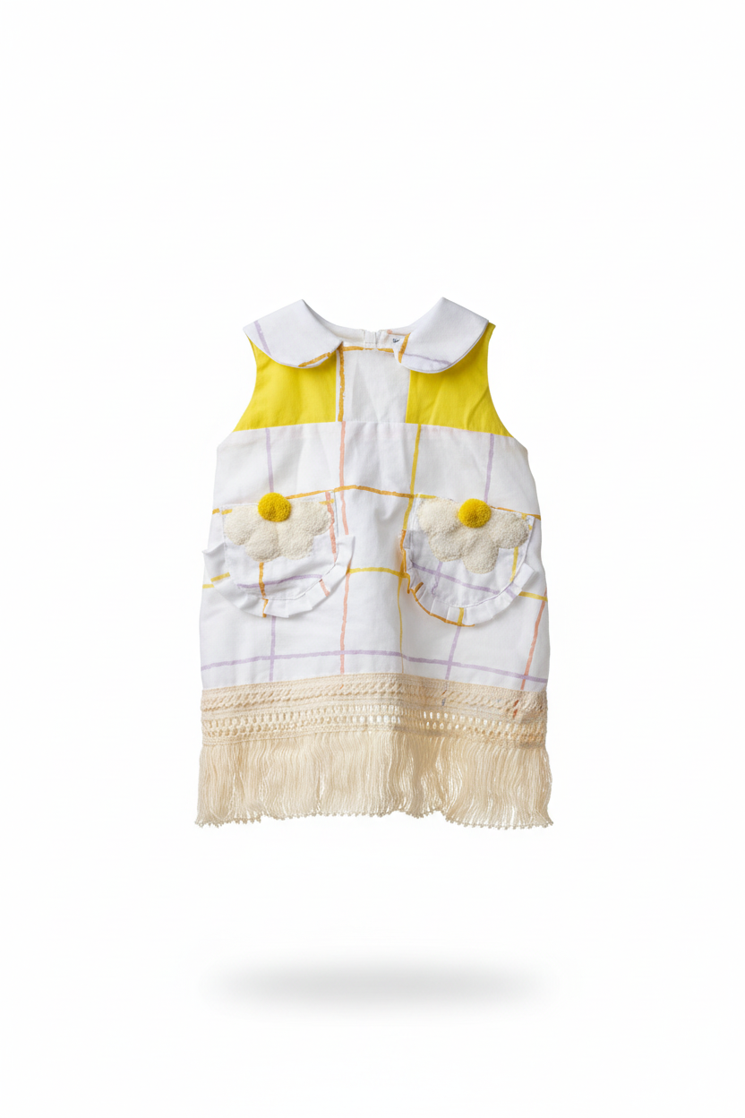 Conjunto amarillo fondo blanco