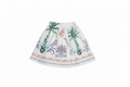 Witte bloemenprint rok meisje en mama