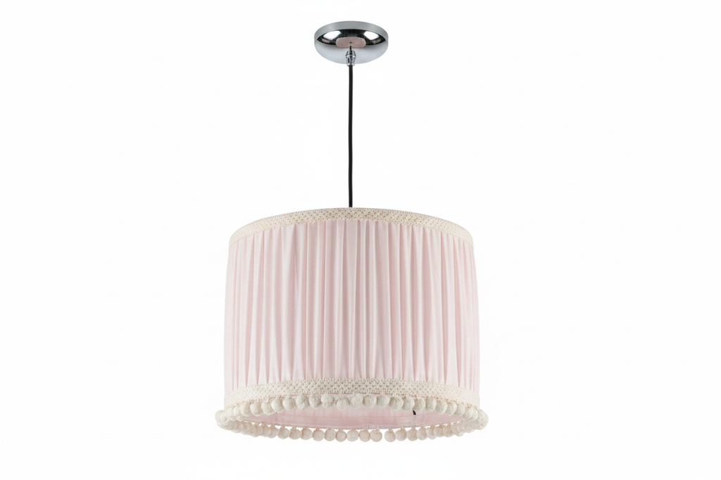 Babykamer hanglamp roze - verbeterde foto 1