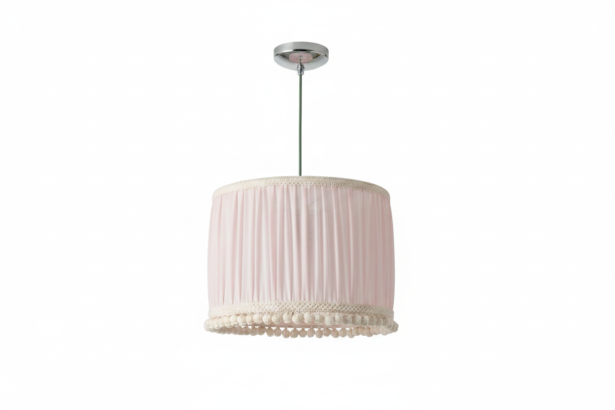 Babykamer hanglamp roze - verbeterde foto 2