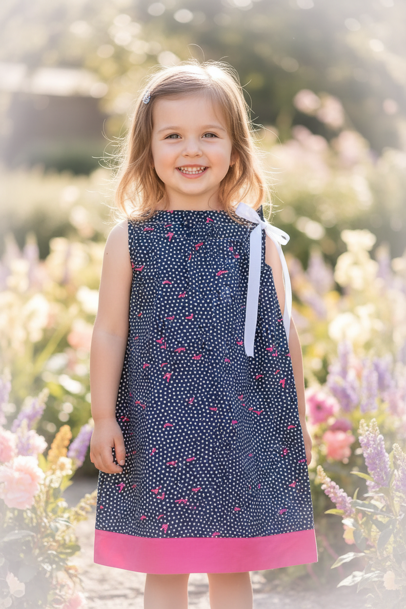 Niña con vestido