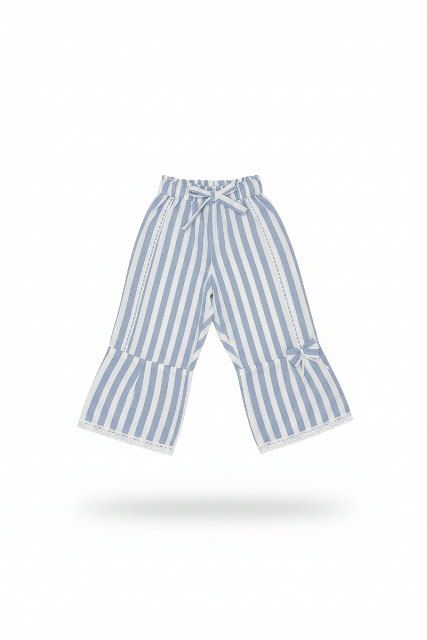 Pantalón rayas fondo blanco