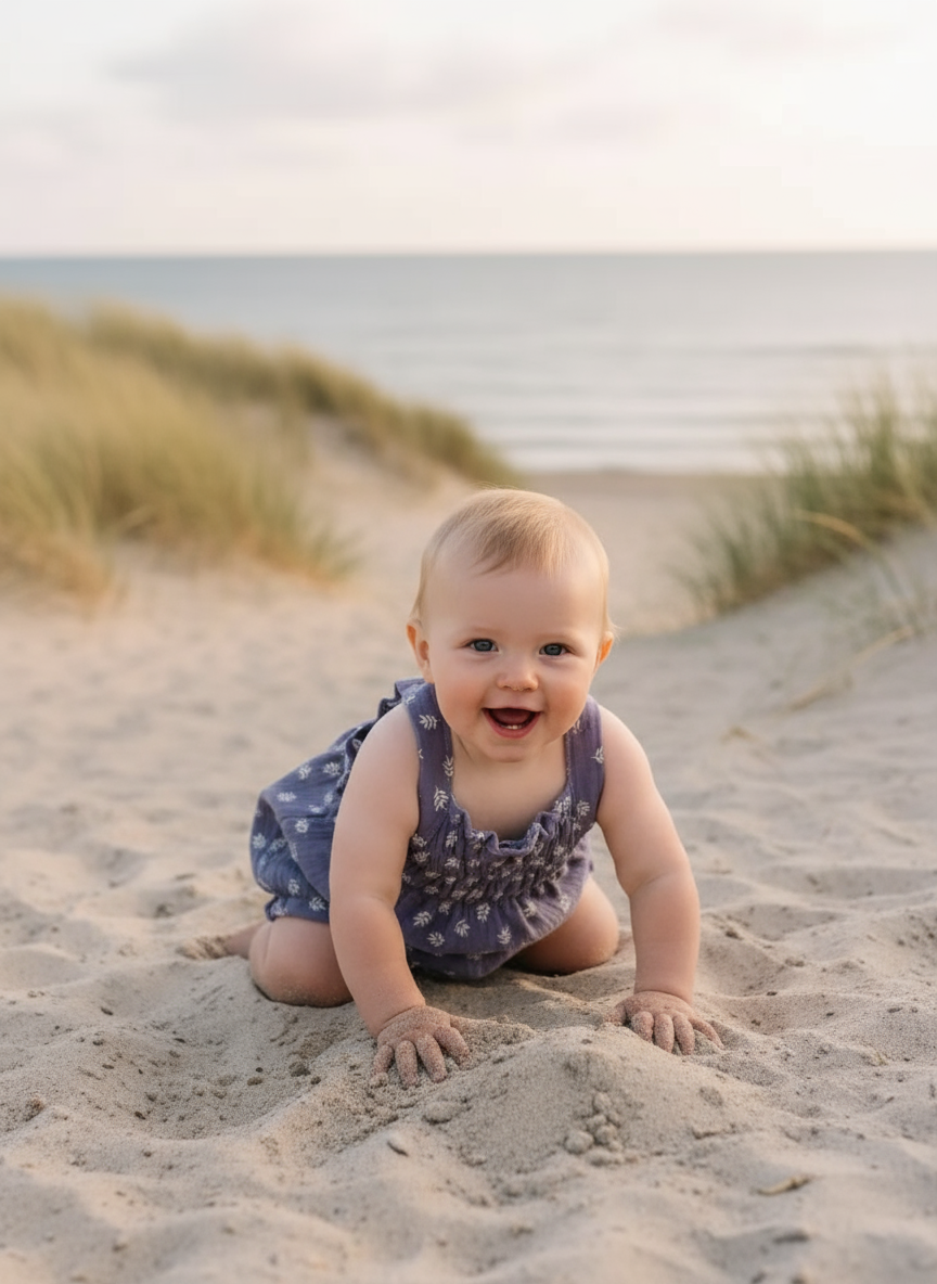 Paars babypakje