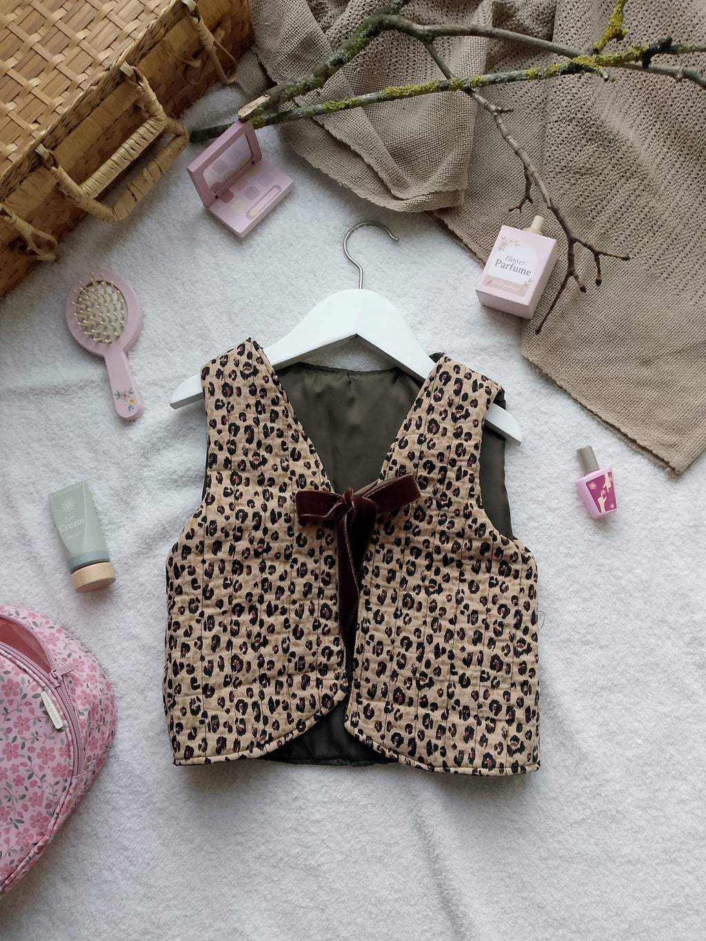 Luipaardprint vest