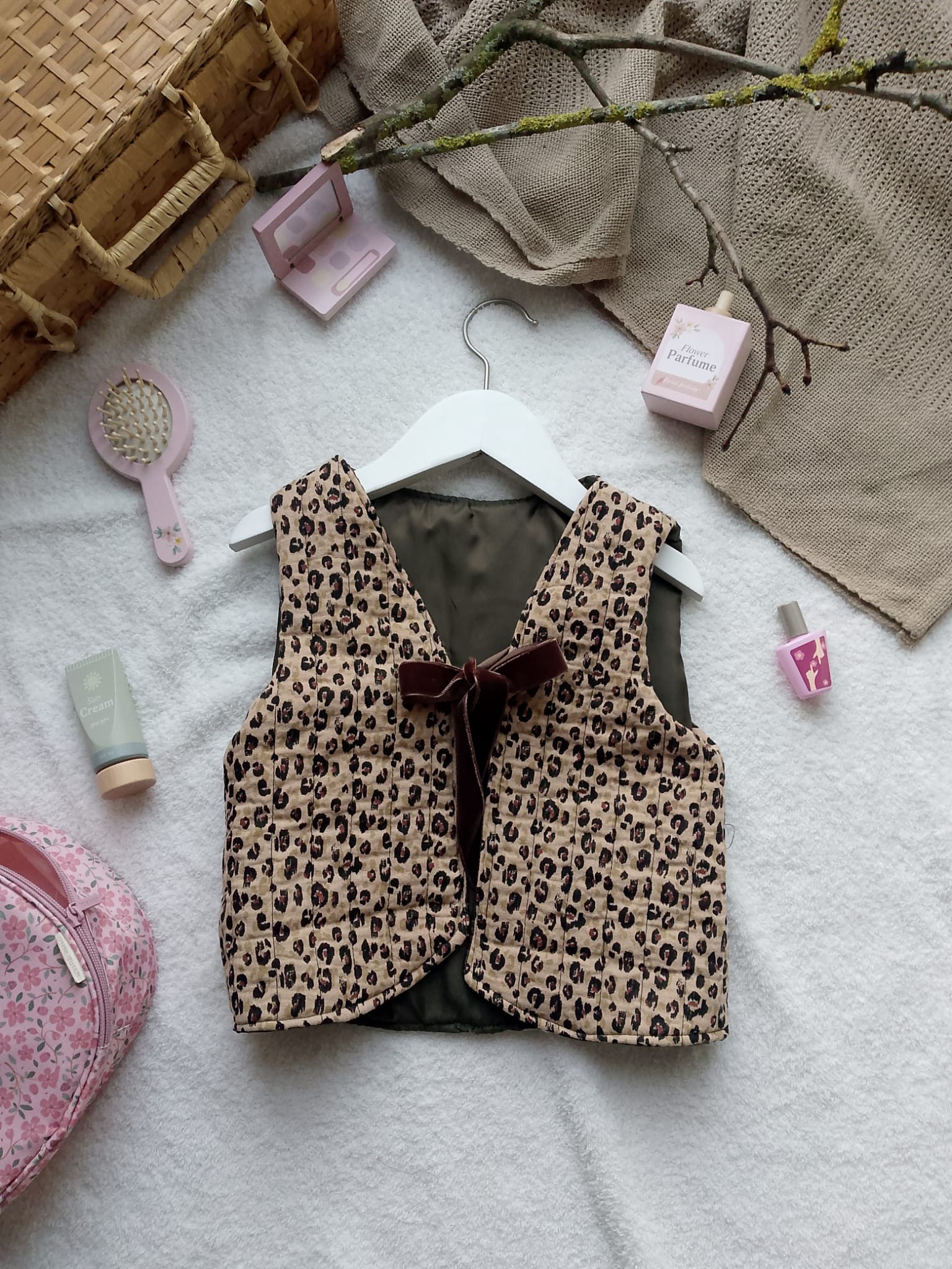 Luipaardprint vest