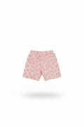Shorts rosa fondo blanco